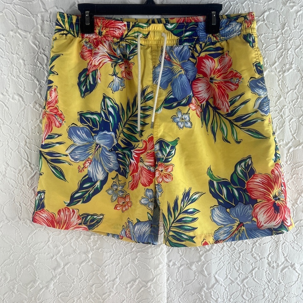Polo Ralph Lauren Hibiscus Floral Swim Trunks Large - Picture 2 of 7